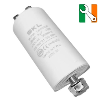 Indesit Tumble Dryer 9uF Capacitor (07-CP-7uF) Buy from Appliance Spare Parts Direct Ireland.