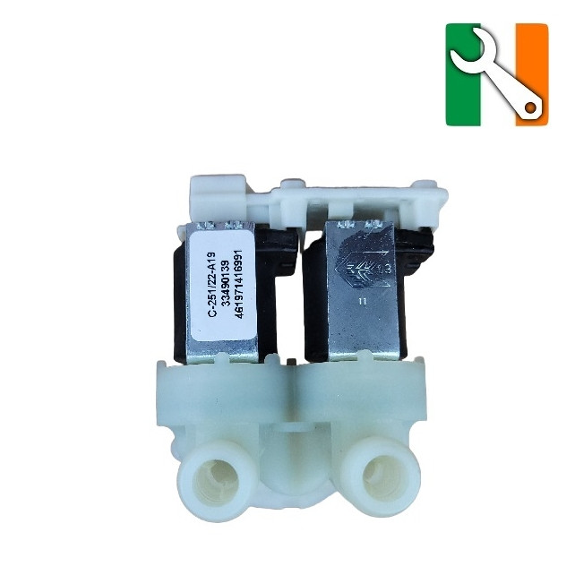 Whirlpool Washing Machine Double Solenoid Valve 480111100199 & Spare Parts Ireland - buy online from Appliance Spare Parts Direct, County Laois