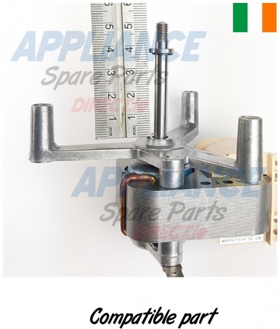 Compatible Zanussi Oven Fan Motor (Shaft length 51mm) Buy from Appliance Spare Parts Direct Ireland.