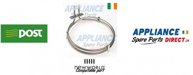 Compatible NewWorld Fan Oven Element Ireland Buy Online from Appliance Spare Parts Direct.ie, Co Laois Ireland.