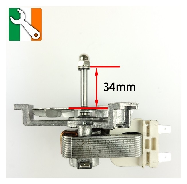 Nordmende Oven Fan Motor 32013533 VESTEL - An Post - Rep of Ireland - Buy from Appliance Spare Parts Direct Ireland.